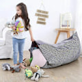 Miniatyrbillede 3 af 4: Puf Poire Gigant Børn Plys Sac Beanbag Puf Voksne, Sac Beanbag Opbevaring Legetøj Opbevaring Gigant, Puf Stole Gulv Legetøj Teenagere