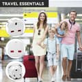 Miniatyrbillede 2 af 4: Rejseadapter til EU/DE/FR/IT/ES, 6 stk., til EU-stik, hvid, Type G til Type C, E, F, H (6 stk.)
