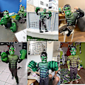 Pikkukuva 4 / 4: 2023 Lasten Vihreä Hulk Sankarit Halloween-asut Hieno Pojat Supersankarit Karnevaali Cosplay Vaatteet Pojat Lapset Joululahjat Naamio mask M