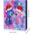 Miniatyrbillede 3 af 6: Anime Stitch jule-adventskalender kompatibel til børn 24 dages jule-nedtælling 24 stk. tegnede legetøjsfigurer pynt v A Set