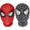 Pikkukuva 1 / 2: Spiderman-naamio Halloween-asu Cosplay Balaclava-huppu Aikuiset Lapset (musta/punainen)