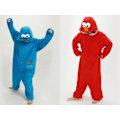 Pikkukuva 2 / 2: Aikuisten Sesame Street Cookie Elmo -asu Red L