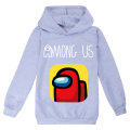 Miniatyrbilde 1 av 4: Among us tecknade spel print pojke Tröja barn Casual hoodies V grey 170cm