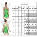 Miniatyrbilde 3 av 3: Kvinner Fe Kostyme Tinker Bell Cosplay Festdrakt Jul Halloween Kostyme Dress Up Presenter Yz XL