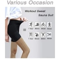 Miniatyrbild 4 av 9: Kvinnor Hot Sweat Body Shaper Slimming Byxor Viktminskning Leggings Three point pants Z Three point pants M