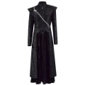Miniatyrbilde 3 av 5: Daenerys Targaryen Dany Cosplay Kostyme Middelalderen Kjole Uniform Svart Antrekk Kappe Halloween Festdrakt For Kvinner Voksen V M