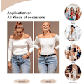 Miniatyrbilde 5 av 10: Kvinners shapewear hofteløft shapewear bukplastik V Black XXL
