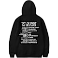 Pikkukuva 4 / 4: Taylor The Eras Tour Swift huppari vetoketjulla Casual huppari taskulla Black M