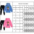 Miniatyrbild 2 av 2: Pojkar Flickor Super Mario Hoodies Träningsoveraller Toppar+Joggingbyxor Set V Pink 130cm