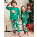 Miniatyrbillede 3 af 4: Ny familie Matchende julepyjamas Voksen Barn Blå Pjs Xmas Nattøj Pyjamas y kid8-9y