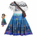 Miniatyrbild 3 av 5: Encanto Cosplay Vuxen Isabella Mirabel Madrigal kostym Dolores Pepa Princess Dress Girl Dam Barn Z Pepa Wig