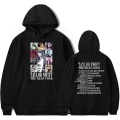 Miniatyrbild 1 av 4: Pullover hoodies för Taylor The Eras Tour Swift sweatshirt med luva Casual huvtröja med ficka Black XL