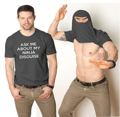 en Gift - Spørg e Om y Ninja Forkledning T-skjorte kort erm V dark grey M