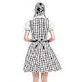 Pikkukuva 4 / 5: Naiset Perinteinen Oktoberfest-asu saksalainen olut Wench Dirndl-mekko essulla Asuste Juhlamekko Xs-6xl Plus-koko XL