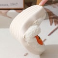 Miniatyrbild 5 av 8: 1 par mjuka halloween pumpa tofflor Comfort Closed Toe Flat Tofflor white Z white 37-38