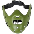 Miniatyrbillede 4 af 5: Hannibal Maske Horror Hannibal Scary Resin Lecter The Silence Of The Lambs Maskerade Cosplay Fest -a Z Green