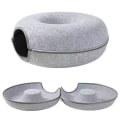 Miniatyrbillede 10 af 10: Kattehus Kattetunnel Donut LJUSGRÅ V Light grey