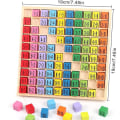 Miniatyrbild 4 av 4: Trämatteleksaker, multiplikationsbord i trä, mattespel,