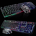 Miniatyrbild 5 av 5: Gaming Tangentbord och Mus Set Rainbow Led USB