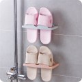 Miniatyrbild 4 av 6: PP Skoställ För Enkelt Stick-on Väggmonterat Skoställ Pink