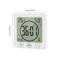 Miniatyrbild 4 av 6: LCD Badrum Väggklocka Temperatur Luftfuktighet Nedräkning