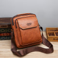 Miniatyrbild 2 av 2: Herr Axelväska Messenger Bag Herr Dragkedja Man Väska Hög