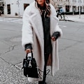 Miniatyrbild 4 av 5: Dam Fluffy Teddy Bear Maxi Long Coat Jacka Overcoat Khaki M