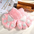 Miniatyrbild 3 av 5: Kvinnor Söt katt Kattunge Paw Claw varma handskar White One Size