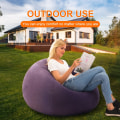 Miniatyrbild 2 av 5: Uppblåsbar utomhussoffa Stora Lazy Uppblåsbara Soffstolar