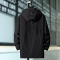 Miniatyrbild 6 av 6: Plus Size L Vår Höst Överrock Lång Hooded Windbreaker
