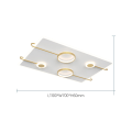Miniatyrbild 2 av 4: Nordic Ceiling Lamp Atmospheric Vardagslampa Sovrum