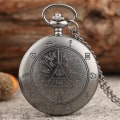 Miniatyrbild 3 av 5: Bill Cipher- Gravity Falls Theme, Quartz Pocket Watch, Bronze