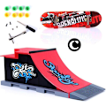 Miniatyrbild 1 av 3: Mini Skatepark Ramp För Finger Board Skateboard delar Set C