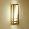 Miniatyrbild 3 av 5: 4w japansk stil vägglampa, sängkant massivt trä inomhus LED