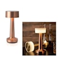Miniatyrbild 4 av 5: Touch Sensor Bar Uppladdningsbara bordslampor Hotellbordslampa Bronze