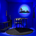 Miniatyrbild 3 av 5: High-end svart travertincement Terrazzo ljuskrona