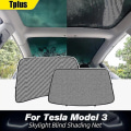 Miniatyrbild 2 av 5: Top Model3 Bilsolskydd Solskydd för Tesla Model 3 2021