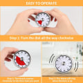 Miniatyrbild 5 av 6: Visuell timer i rostfritt stål Mekanisk kökstimer 60