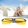 Miniatyrbild 2 av 5: Gula Hd Night Vision Polarized Glasögon Uv400 Körning
