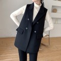 Miniatyrbild 3 av 4: 1st Ladies Plus Size ärmlös ylleblazer, mode
