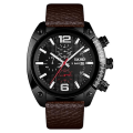Miniatyrbild 1 av 5: Skmei 9190 Men Large Dial Calendar Timing Luminous Quartz Black