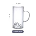 Miniatyrbild 2 av 6: Pyrex för kaffe tekopp whisky med bergform