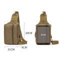 Miniatyrbild 5 av 5: USB Laddning Bröstväska Vandringsväska Military Tactical Men Army