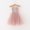 Miniatyrbild 5 av 5: Flickor sommar ärmlös klänning 3 4 7 8 år Barn Casual Tutu Black 5T