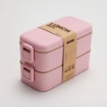 Miniatyrbild 1 av 5: 800ml hälsosamt material Lunchbox 2-lagers vetehalm Bento