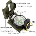 Miniatyrbild 6 av 6: Bärbar Army Green Folding Lins Compass Military