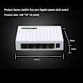Miniatyrbild 5 av 5: LAN Fast Desktop Switch 1000Mbps Ethernet HUB Shunt RJ45