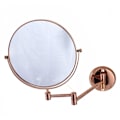 Miniatyrbild 1 av 5: Vikbar Dual Arm Förläng Rose Gold Mässing Väggfäste