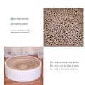 Miniatyrbild 3 av 6: Kompass Rund Cat Scratching Board, Corrugated Paper Scratch White