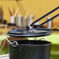 Miniatyrbild 2 av 6: Rostfritt stål Träkol Brandtång Sax Utomhuscamping